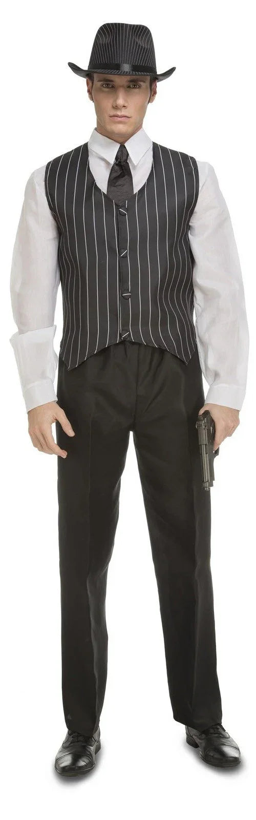 Disfraz de Mafioso para Hombre Años 20 Charleston y Gangster Viving